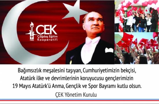 19 MAYIS ATATÜRK'Ü ANMA GENÇLİK VE SPOR BAYRAMINIZ KUTLU OLSUN...